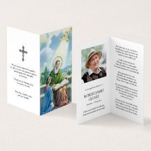 Katholische Gebetskarte   St. Anne & Mary 2 Visitenkarten