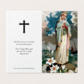 Katholische Gebetskarte | Stella Maris (Außenseite Aufgefaltet)