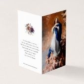 Katholische Gebetskarte | Unbefleckte Empfängnis (Vorderseite)