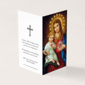 Katholische Gebetskarte | Unbeflecktes Herz Mary (Vorderseite)