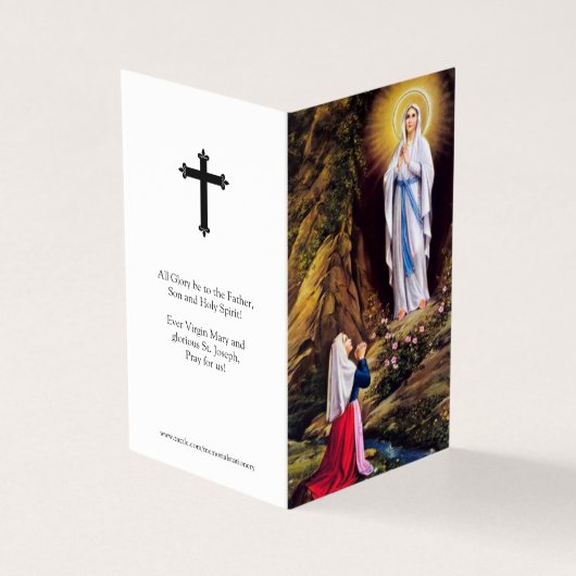 Katholische Gebetskarte | Unsere Lady Lourdes 1 (Vorderseite)