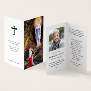 Katholische Gebetskarte Unsere Lady Lourdes 1