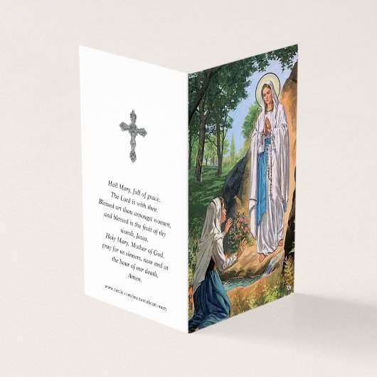 Katholische Gebetskarte | Unsere Lady Lourdes 2 (Vorderseite)