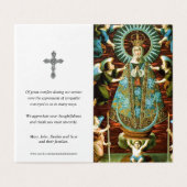 Katholische Gebetskarte | Unsere Lady von Lledo (Außenseite Aufgefaltet)