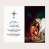 Katholische Gebetskarte | Waffen des Engels 2010 Visitenkarten (Außenseite Aufgefaltet)