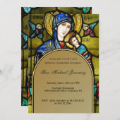 Katholische Geburtstagsgläser Einladung (Vorne/Hinten)