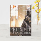 Katholische Geburtstagskarte - Lateinisch Karte (Gelbe Blume)