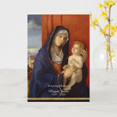 Katholische gesegnete Jungfrau Mary Jesus Beerdigu Karte (Gelbe Blume)