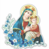 Katholische gesegnete Jungfrau Mary Jesus Religiou Aufkleber (Vorderseite)