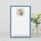 Katholische gesegnete Jungfrau Mary kreuzt religiö Briefpapier (Stehend Vorderseite)