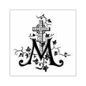 Katholische gesegnete Jungfrau Mary Marian Cross Gummistempel (Prägung)