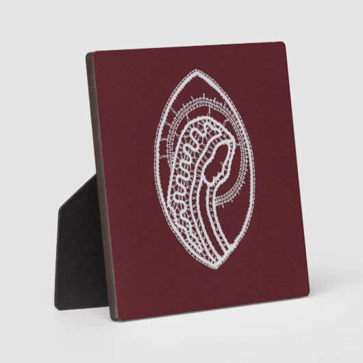 Katholische gesegnete Jungfrau Mary, Spitze Fotoplatte (Vorderseite)