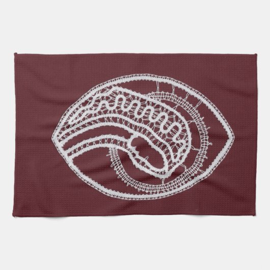 Katholische gesegnete Jungfrau Mary, Spitze Geschirrtuch (Horizontal)