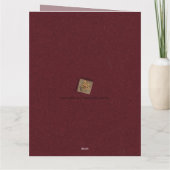 Katholische gesegnete Jungfrau Mary, Spitze Karte (Rückseite)