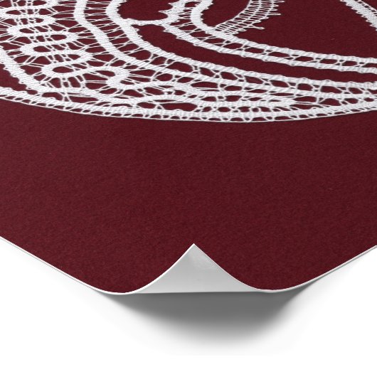 Katholische gesegnete Jungfrau Mary, Spitze Poster (Ecke)