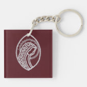 Katholische gesegnete Jungfrau Mary, Spitze Schlüsselanhänger (Rückseite)