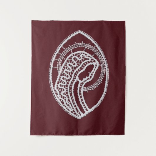 Katholische gesegnete Jungfrau Mary, Spitze Wandteppich (Vorderseite)