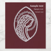 Katholische gesegnete Jungfrau Mary, Spitzenweinsi Weinetikett (Einzelnes Label)