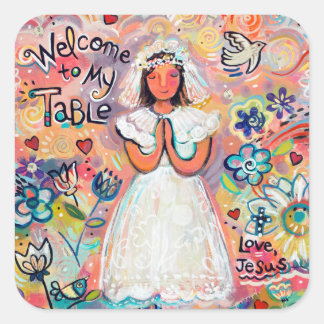 Katholische Girl Pink Sticker