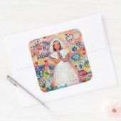 Katholische Girl Pink Sticker (Umschlag)