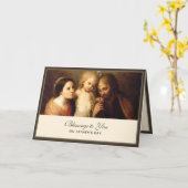 Katholische Glaubenskarte der Heiligen Familienvät Karte (Gelbe Blume)