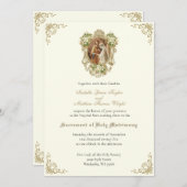 KATHOLISCHE GOLDWEDEREINLADUNGEN EINLADUNG (Vorne/Hinten)