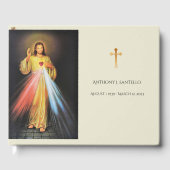 Katholische göttliche Barmherzigkeit Jesus Beerdig Gästebuch (Vorderseite)