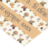 Katholische Grace Hand Gezeichnet Pilze lateinisch Kurzer Tischläufer (Ecke)