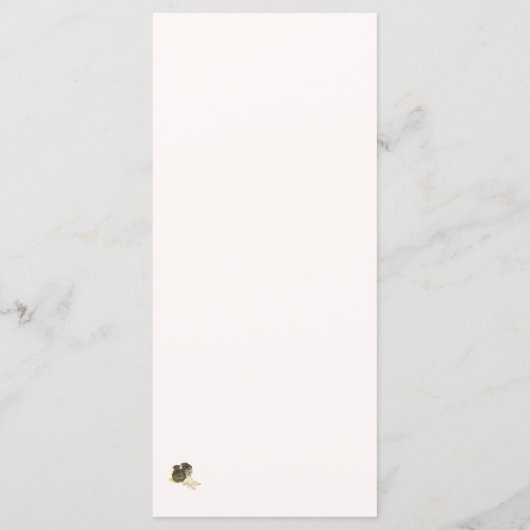 katholische Grace Menükarte (Rückseite)