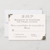 Katholische Grace Wedding RSVP Karte (Vorderseite)