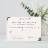 Katholische Grace Wedding RSVP Karte (Stehend Vorderseite)