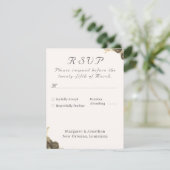 Katholische Grace Wedding RSVP Karte (Stehend Vorderseite)