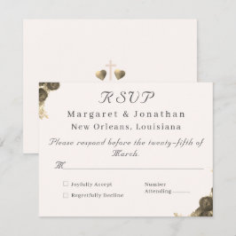 Katholische Grace Wedding RSVP Karte