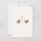 Katholische Grace Wedding RSVP Karte (Rückseite)