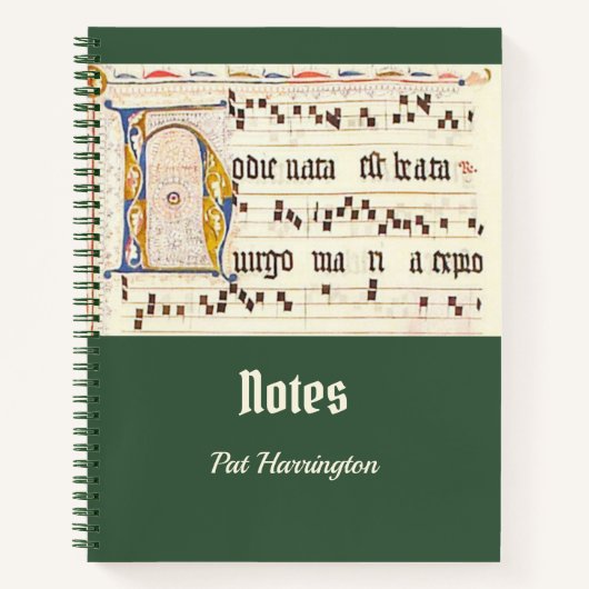 Katholische Gregorianische Chant Latin Mass Mittel Notizblock (Vorderseite)