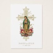 Katholische Guadalupe Hochzeitskarte (Vorderseite)