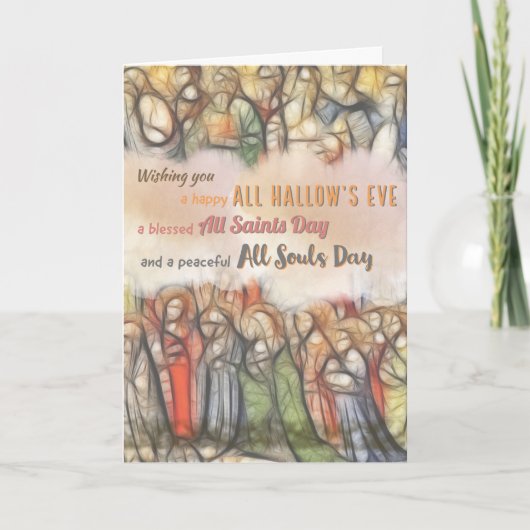 katholische Halloween-Karte Karte (Vorderseite)