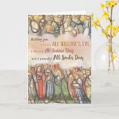 katholische Halloween-Karte Karte (Gelbe Blume)