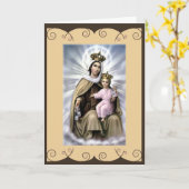 Katholische Heilig-Grußkarte unsere Dame vom Karte (Gelbe Blume)