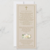 Katholische Heilige Familienbeerdigung Danke Karte (Rückseite)