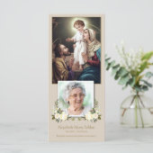 Katholische Heilige Familienbeerdigung Danke Karte (Stehend Vorderseite)