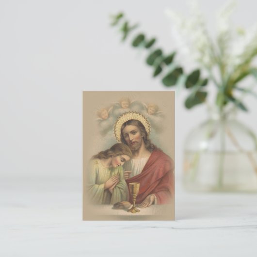 Katholische Heilige Karte Erinnerung 1. Heilige Ko (Stehend Vorderseite)