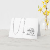 Katholische Heilige Rosenkranzziffer Karte (Gelbe Blume)