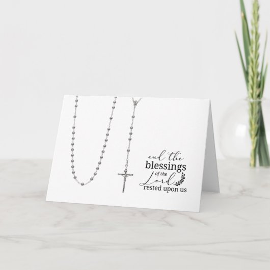 Katholische Heilige Rosenkranzziffer Karte (Vorderseite)