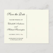 Katholische Hochzeit aus festem Glas retten das Da Ankündigungspostkarte (Rückseite)