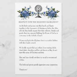 Katholische Hochzeit bescheidene Kirche Attraktion Briefpapier