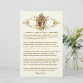 Katholische Hochzeit bescheidene Kirchenbekleidung Briefpapier (Stehend Vorderseite)