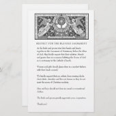 Katholische Hochzeit bescheidene Kirchenbekleidung Briefpapier (Vorne/Hinten)