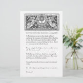 Katholische Hochzeit bescheidene Kirchenbekleidung Briefpapier (Stehend Vorderseite)