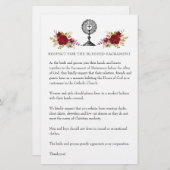 Katholische Hochzeit bescheidene Kirchenbekleidung Briefpapier (Vorne/Hinten)